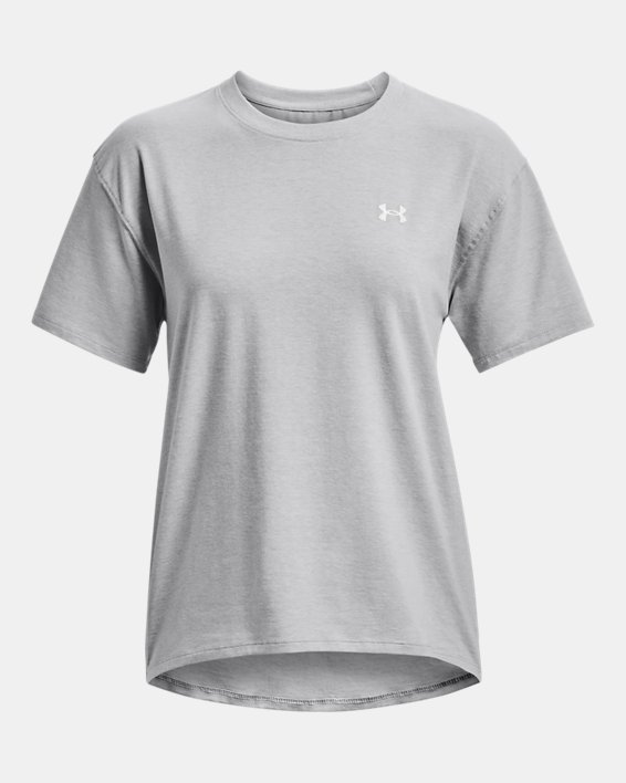 Women's UA Essential Cotton Stretch T-Shirt in Gray image number 4